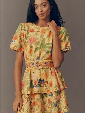FARM Rio Belted Tiered Mini Dress NWT
Size L GWP